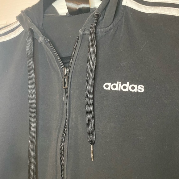 ADIDAS Essentials 3-stripe Full Zip Hoodie - Picture 8 of 12